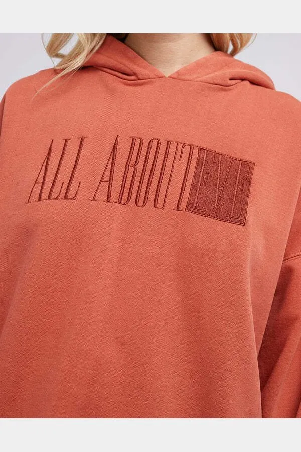 All about eve old favourite hoody- rust