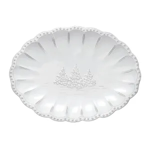 Arte Italica - Bella Natale Beaded Oval Platter