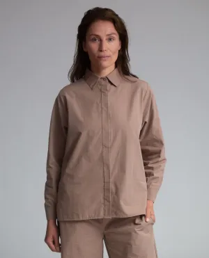 Celia-Jane Organic Cotton Shirt In Mocha