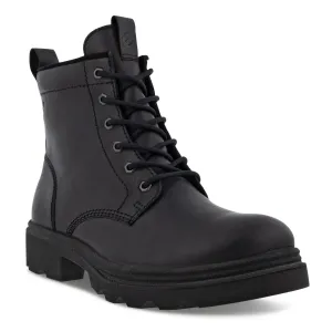 Mens Premium Black Grainer 6-Inch Leather Boots - Ecco