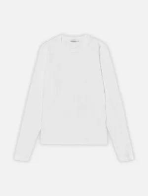 Eloise Long Sleeve Tee in White