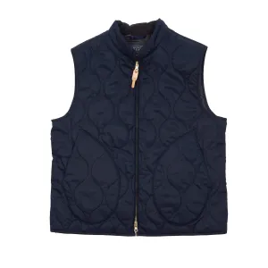 Navy Quilted Vest by Manifattura Ceccarelli - Stylish and Warm Outerwear