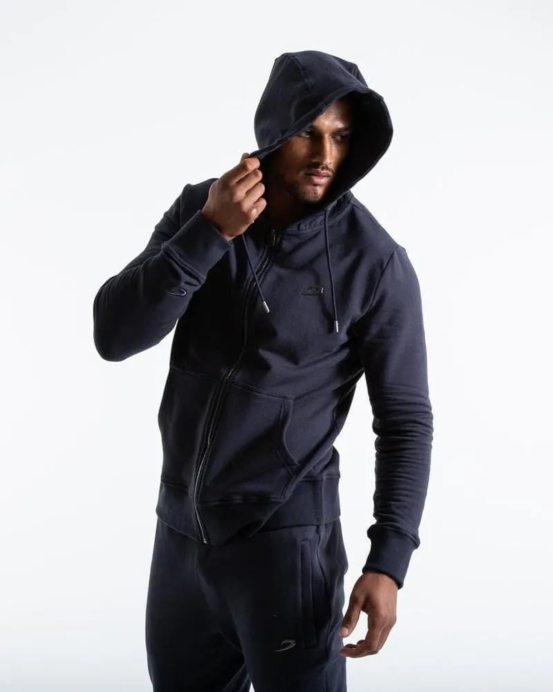 MARCIANO ZIP HOODIE - CHARCOAL